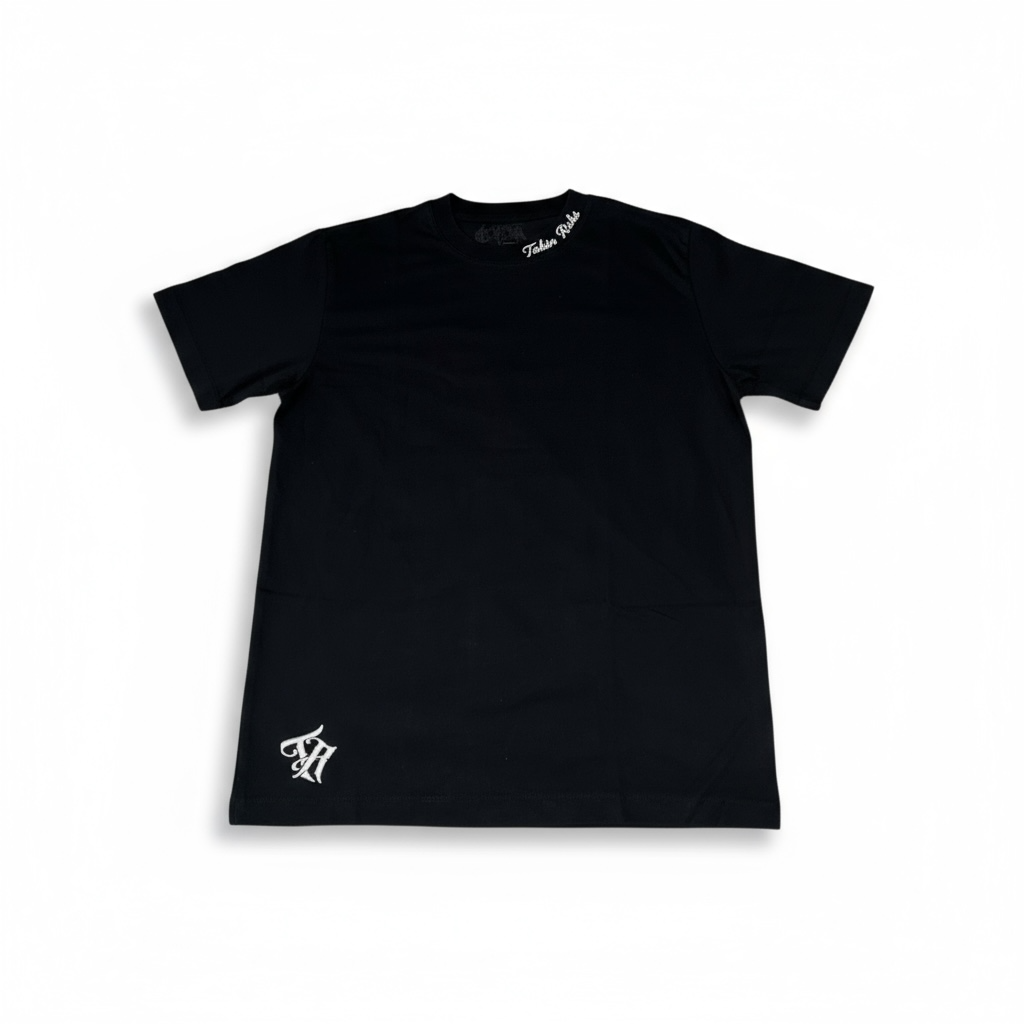 Black Double Logo Tshirt