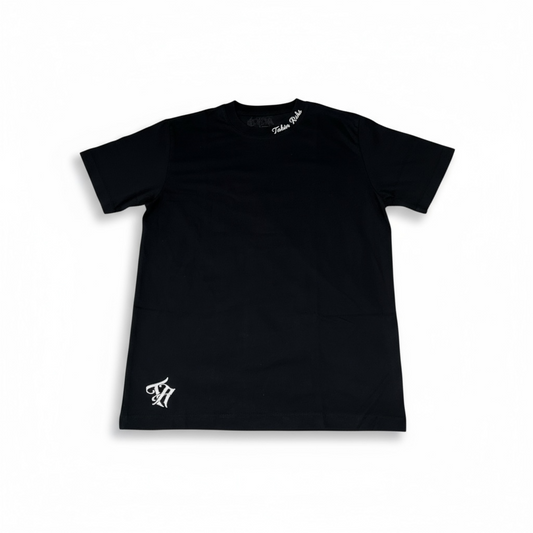 Black Double Logo Tshirt